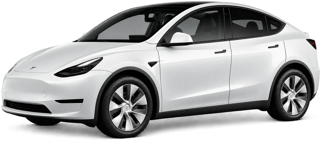 White Tesla Model Y